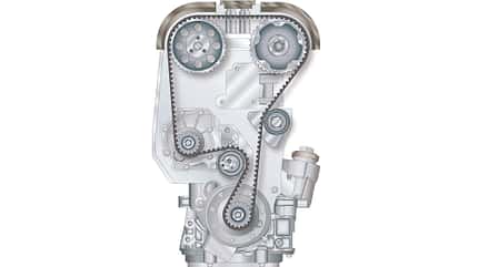 TechnikProfi, Antriebstechnik, Motor, Riementriebe, trockenlaufender Zahnriemen, Anordnung TechnikProfi_2024_09_01_11