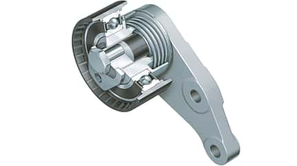 TechnikProfi, Antriebstechnik, Motor, Riementriebe, Spannrolle, Zahnriemen mit Doppelexzente TechnikProfi_2024_09_01_13