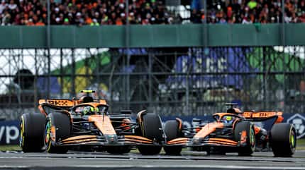 Lando Norris - Oscar Piastri - McLaren - Formel 1 - Silverstone - GP England - 7. Juli 2024 Lando Norris - Oscar Piastri - McLaren - Formel 1 - Silverstone - GP England - 7. Juli 2024