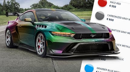 Ford Mustang GTD Farbe Collage Ford Mustang GTD Farbe Collage