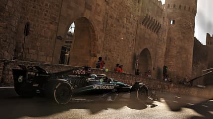 George Russell - Mercedes - Formel 1 - GP Aserbaidschan - Baku - 15. September 2024 George Russell - Mercedes - Formel 1 - GP Aserbaidschan - Baku - 15. September 2024