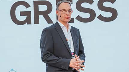 AMS Kongress München 2024,Motor Press Stuttgart GmbH & Co. KG Jörg Rheinländer, Vorstandsmitglied der HUK-Coburg Versicherungsgruppe
