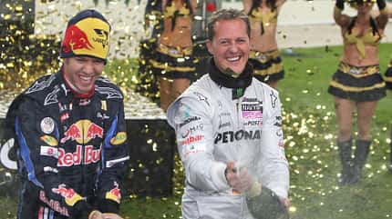 Race of Champions - Michael Schumacher - Sebastian Vettel Race of Champions - Michael Schumacher - Sebastian Vettel