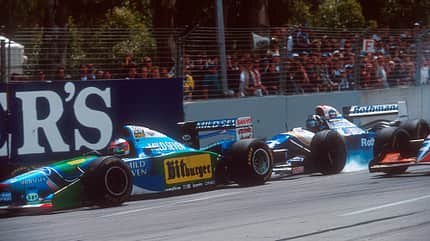 Michael Schumacher - Damon Hill - Benetton-Ford - Williams-Renault - Adelaide - GP Australien 1994 Michael Schumacher - Damon Hill - Benetton-Ford - Williams-Renault - Adelaide - GP Australien 1994