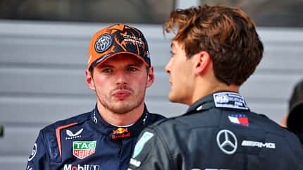 Max Verstappen - George Russell - Red Bull - Mercedes - Formel 1 - 2024 Max Verstappen - George Russell - Red Bull - Mercedes - Formel 1 - 2024