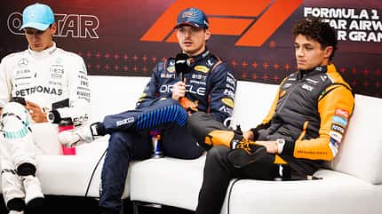 Max Verstappen - George Russell - Lando Norris - Red Bull - Mercedes - McLaren - GP Katar 2024 - Formel 1 Max Verstappen - George Russell - Lando Norris - Red Bull - Mercedes - McLaren - GP Katar 2024 - Formel 1