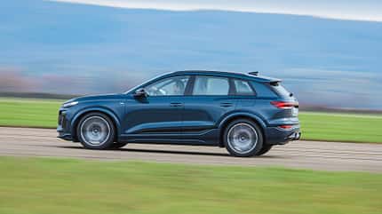 Porsche Macan 4, Audi Q6 e-tron, Mercedes EQE 500, Vergleichstest, ams0125 Audi Q6 e-tron