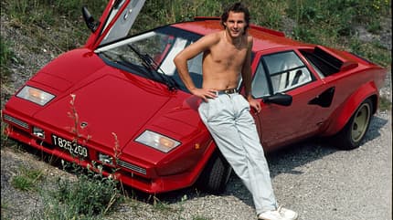 Gerhard Berger - Lamborghini Countach - 1986 Gerhard Berger - Lamborghini Countach - 1986
