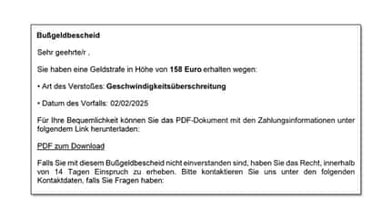 02/2025, Betrug E-Mail KBA Betrug E-Mail KBA