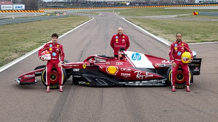 Lewis Hamilton, Charles Leclerc & Frederic Vasseur - Ferrari - Fiorano - SF-25 - 2025 Lewis Hamilton, Charles Leclerc & Frederic Vasseur - Ferrari - Fiorano - SF-25 - 2025