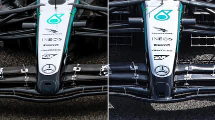 Mercedes - F1-Technik - Nasen - Bahrain-Test - Formel 1 2025 Mercedes - F1-Technik - Nasen - Bahrain-Test - Formel 1 2025