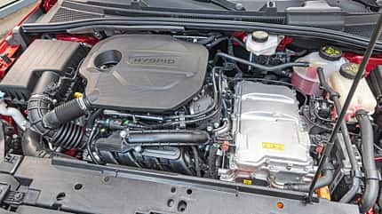 Renault Clio Hybrid, Toyota Yaris Hybrid, MG 3 Hybrid, Vergleichstest, ams0725 MG 3 Hybrid, Motorraum