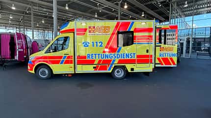 Mercedes Sprinter, Rettungswagen, Krankenwagen, Fahrtec, Sprinter City Spandau, 03/2025 Fahrtec Mercedes Sprinter Rettungswagen