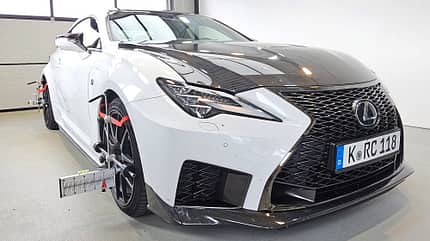 Lexus RC F Track Edition, SPA Supertest, spa0325 Lexus RC F Track Edition, Achsmessung