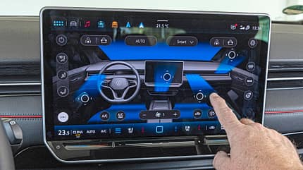 VW ID.7, Audi A6, BMW i5 und Nio ET5, AMS Vergleichstest, ams1025 VW ID.7 Tourer GTX, Infotainment