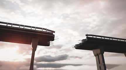 Defekte Brücke