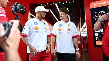 Lewis Hamilton & Charles Leclerc - Formel 1 - GP Miami - 3. Mai 2025 Lewis Hamilton & Charles Leclerc - Formel 1 - GP Miami - 3. Mai 2025