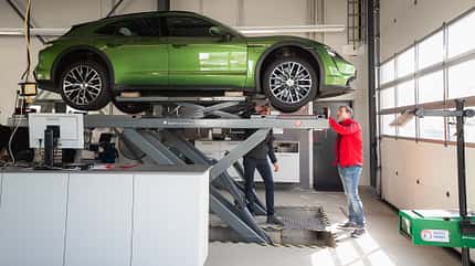 Dauertest Porsche Taycan 4 Cross Turismo, AMS Einzeltest, ams1125 Porsche Taycan 4 Cross Turismo, Prüfstand