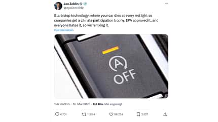 05/2025 Lee Zelding EPA USA Tweet auf X / Twitter 05/2025 Lee Zelding EPA USA Tweet auf X / Twitter