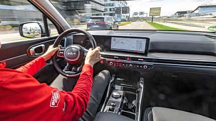 VW Tayron und Kia Sorento, AMS Vergleichstest, ams1225 Kia Sorento, Cockpit