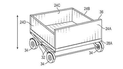 Stellantis, Patent, Deployable-Cart-System, United States Patent and Trademark Office (USPTO), Mehrzweckwagen, Kofferraum, 05/2025 Stellantis-Patent: faltbares Koferraum-System