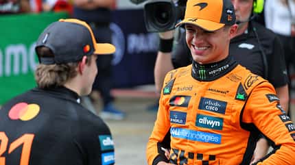 Lando Norris - Oscar Piastri - McLaren - Formel 1 - GP Spanien - Barcelona - 31. Mai 2025 Lando Norris - Oscar Piastri - McLaren - Formel 1 - GP Spanien - Barcelona - 31. Mai 2025