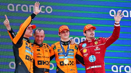 Lance Stroll - Oscar Piastri - Charles Leclerc - Formel 1 - GP Spanien - Barcelona - 1. Juni 2025 Lance Stroll - Oscar Piastri - Charles Leclerc - Formel 1 - GP Spanien - Barcelona - 1. Juni 2025