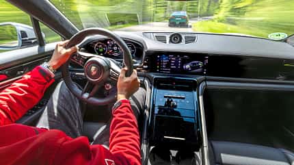 Porsche Panamera Turbo S E-Hybrid und BMW M5, AMS Vergleichstest, ams1325 Porsche Panamera Turbo S E-Hybrid, Cockpit