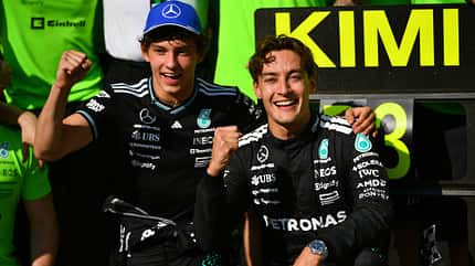George Russell - Andrea Kimi Antonelli - Mercedes - GP Kanada 2025 - Montreal - Formel 1 George Russell - Andrea Kimi Antonelli - Mercedes - GP Kanada 2025 - Montreal - Formel 1