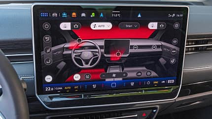 VW ID.7, Hyundai Ioniq 6, BYD Seal und Xpeng P7, AMS Vergleichstest, ams1425 VW ID.7, Infotainment