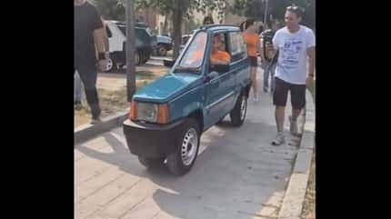 schmalster Fiat Panda der Welt, Andrea Marazzi, 06/2025 schmalster Fiat Panda der Welt