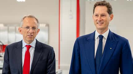 Benedetto Vigna - John Elkann - Ferrari - Formel 1 Benedetto Vigna - John Elkann - Ferrari - Formel 1