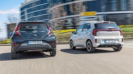 Kia Picanto und Toyota Aygo X, AMS Vergleichstest, ams1725 Kia Picanto und Toyota Aygo X