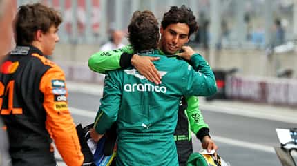 Fernando Alonso - Gabriel Bortoleto - Formel 1 - GP Ungarn - Budapest - 2. August 2025 Fernando Alonso - Gabriel Bortoleto - Formel 1 - GP Ungarn - Budapest - 2. August 2025