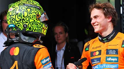 Oscar Piastri - Lando Norris - McLaren - GP Ungarn - Budapest - 3. August 2025 Oscar Piastri - Lando Norris - McLaren - GP Ungarn - Budapest - 3. August 2025