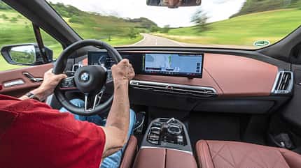 BMW iX, Kia EV9, Volvo EX90, Polestar 3, AMS Vergleichstest, ams1825 BMW iX, Cockpit