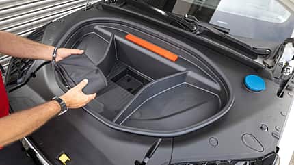 BMW iX, Kia EV9, Volvo EX90, Polestar 3, AMS Vergleichstest, ams1825 Volvo EX90, Frunk