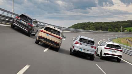 Audi Q5, Mercedes GLC, BMW X3, VW Tayron