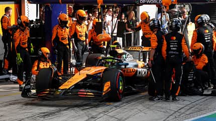 Lando Norris - McLaren - Boxenstopp - GP Italien 2025 - Monza - Formel 1