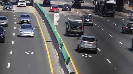 Carpool Lane in Kalifornien
