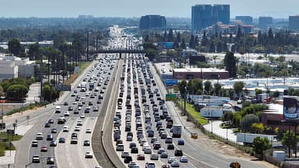 Stau auf dem Freeway 55 in Kalifornien.
