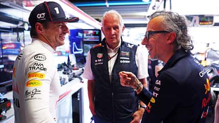 Laurent Mekies, Helmut Marko & Max Verstappen - Red Bull - Formel 1 - 2025 Laurent Mekies, Helmut Marko & Max Verstappen - Red Bull - Formel 1 - 2025