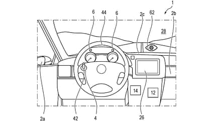 VW Volkswagen Cockpit Innenraum Interieur Armaturenbrett Patentzeichnung Eyetracking