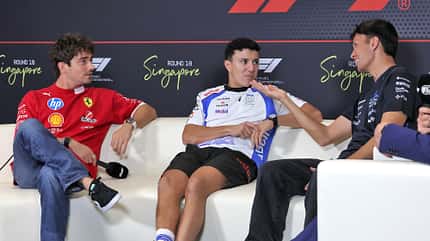 Leclerc, Hadjar & Albon - GP Singapur 2025 Leclerc, Hadjar & Albon - GP Singapur 2025