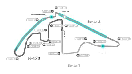 Streckengrafik - Yas Marina Circuit - Grand Prix Abu Dhabi 2025