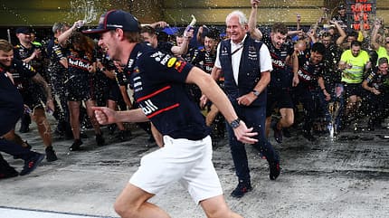 Helmut Marko & Max Verstappen - Red Bull - GP Abu Dhabi 2025 Helmut Marko & Max Verstappen - Red Bull - GP Abu Dhabi 2025