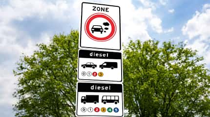 Niederlande Schild "Milieuzone"