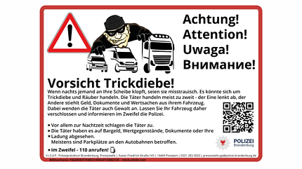 Polizei Autobahn Trickbetrug