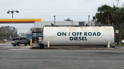 Tankstelle mit Offroad-Diesel