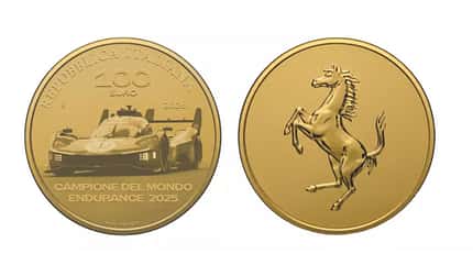 Ferrari-Münzen Gold und Silber